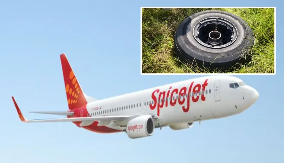 स्पाइसजेट विमान का पहिया उड़ान भरते ही गिरा, 75 यात्री थे सवार