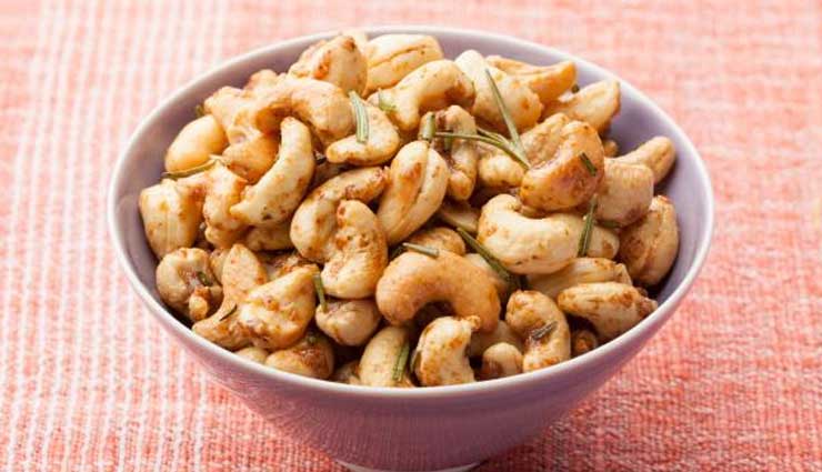 spicy cashews,cashew recipe,snacks recipe