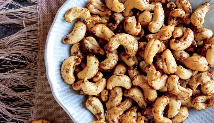 spicy cashews,cashew recipe,snacks recipe