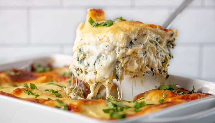 spinach artichoke lasagna,hunger struck,food,easy recipe
