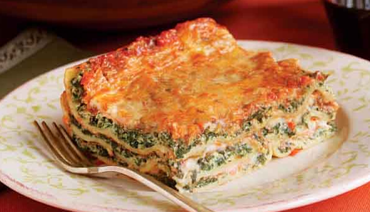 spinach lasagna,lasagna,snacks recipe,recipe