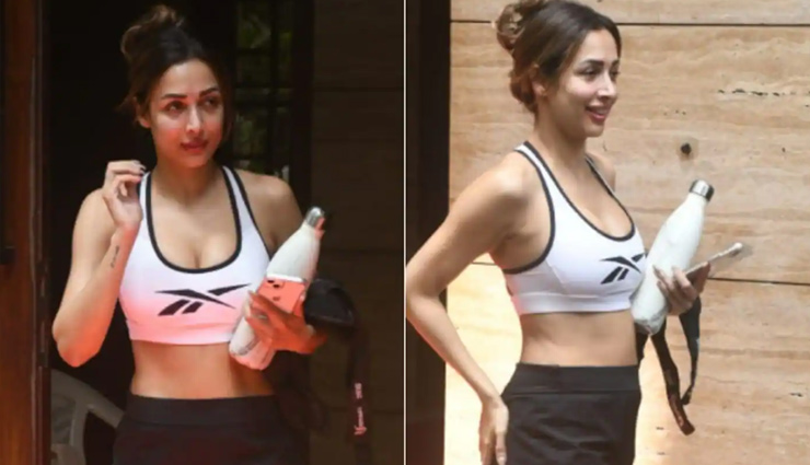 जिम के बाहर स्पॉट हुईं मलाइका अरोड़ा, स्पोर्ट्स ब्रा और शॉर्ट्स में दिखा एक्ट्रेस का बोल्ड अवतार