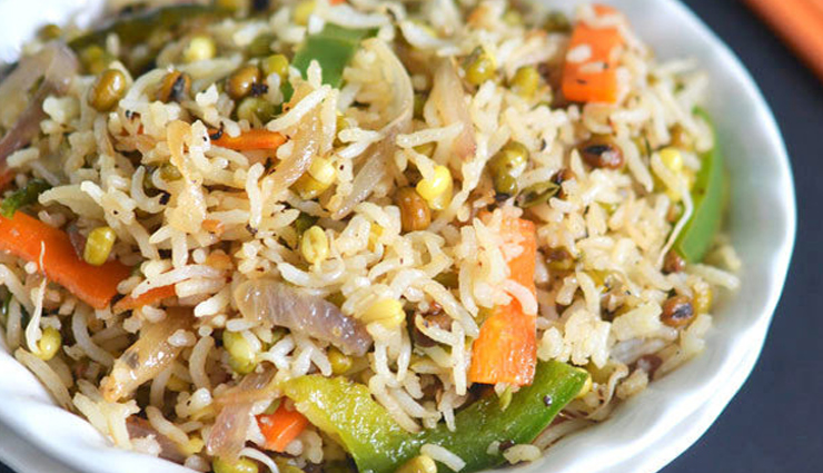 Recipe- Healthy To Eat Green Gram Sprouts Fried Rice