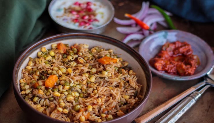 sprouts pulao recipe,recipe,recipe in hindi,special recipe