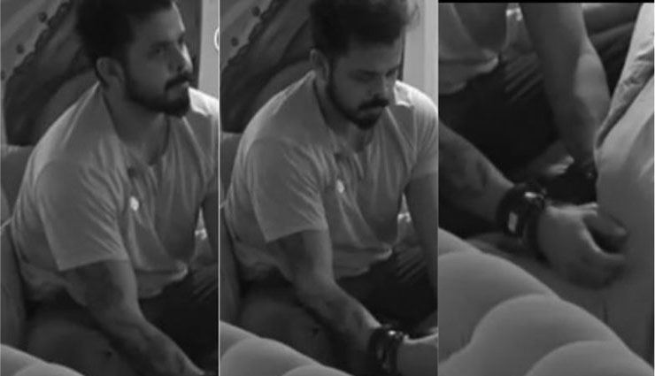 Bigg Boss 12 : लाइट ऑफ होते ही बिग बॉस के घर में चोरी छुपे यह काम करते नजर आये श्रीसंत, देखे वीडियो 