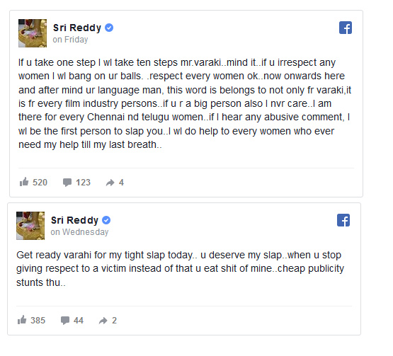 sri reddy complaint against  varahi,calling her prostitute,actor-director varahi,sri reddy,entertainment news,casting couch