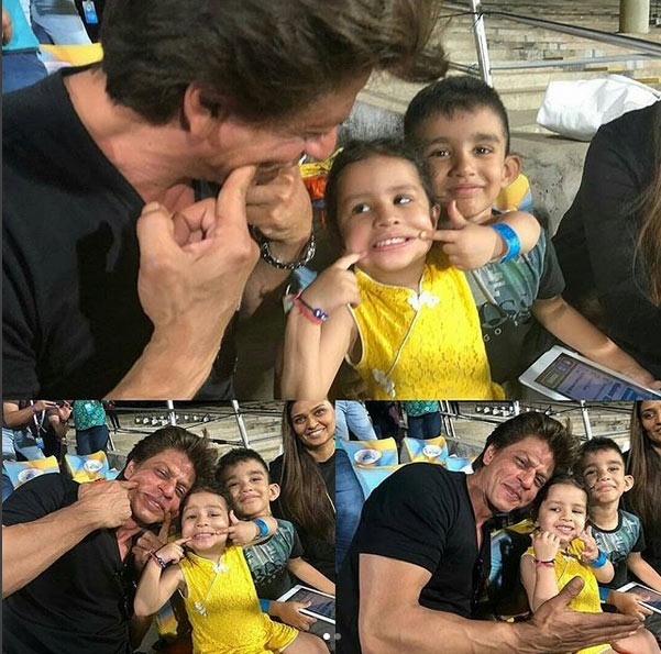 srk and ziva dhoni,chennai super kings,kolkata knight riders,ipl 2018,shahrukh khan,mahendra singh dhnoi,ziva dhoni