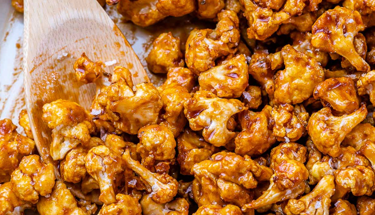 Recipe- Healthy To Eat Srriracha Cauliflower Popcorn