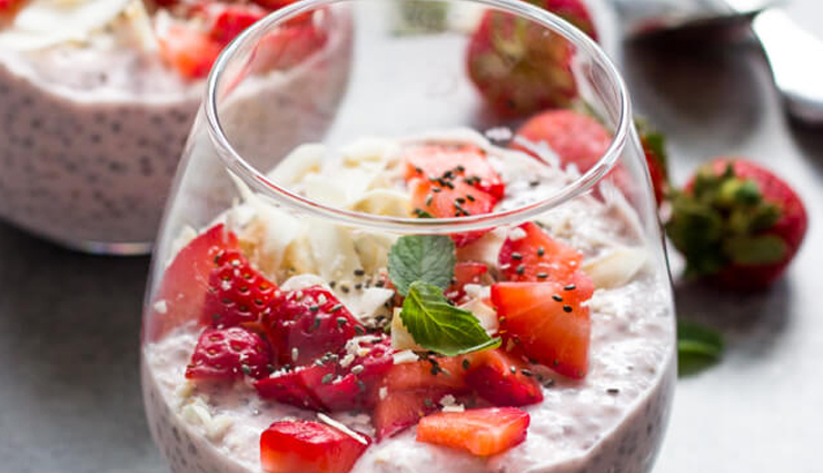 Recipe - Perfect Healthy Drink for Kids Strawberry Chia Pudding
