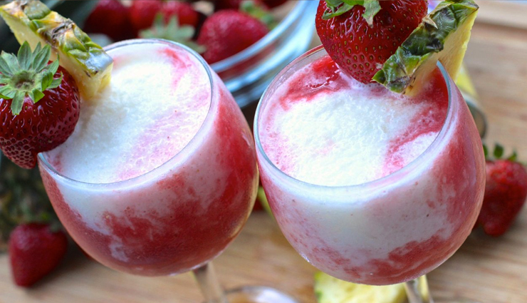 Recipe- To Beat The Summer Heat Try Strawberry Colada Smoothie