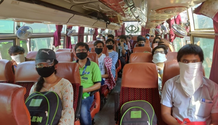 Coronvirus Update- Madhya Pradesh Student from Rajasthan leave for their Home