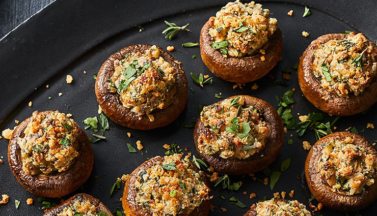 Recipe- Celebrate New Year With Stuffed Mushroom
