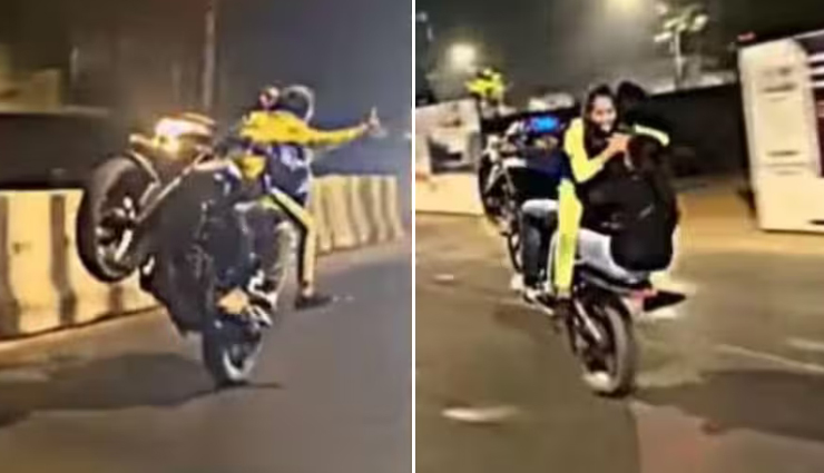 बाइक पर 2 लड़कियों के साथ स्टंट करने वाले शख्स की हुई पहचान, पुलिस ने किया गिरफ्तार, वायरल हो रहा VIDEO