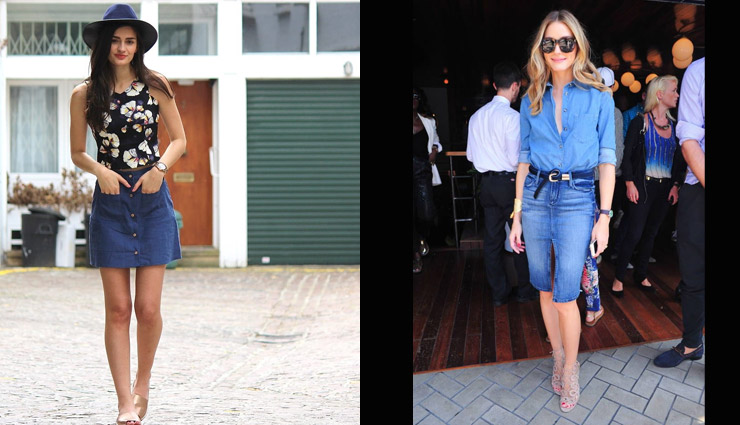 5 Ways To Style Your Denim Skirts