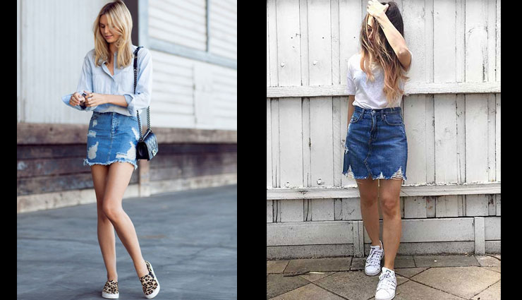 5 Ways To Style Your Denim Skirt