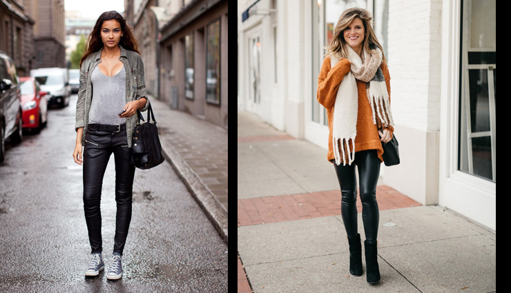 6 Ways To Style Leather Pants During Winters