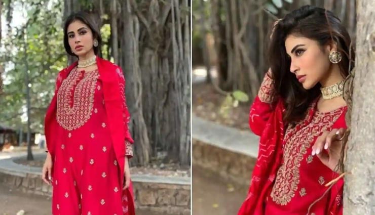 मौनी रॉय की दुल्हन वाली ये अदाएं सभी को बना रही दिवाना, लाल रंग के जोड़े में दिखीं आकर्षक