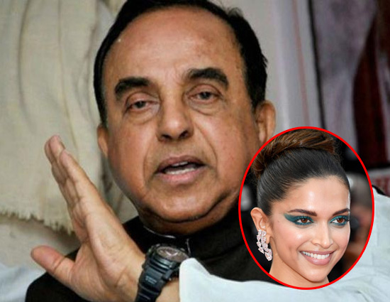 भाजपा नेता सुब्रह्मण्यम स्वामी के निशाने पर दीपिका पादुकोण