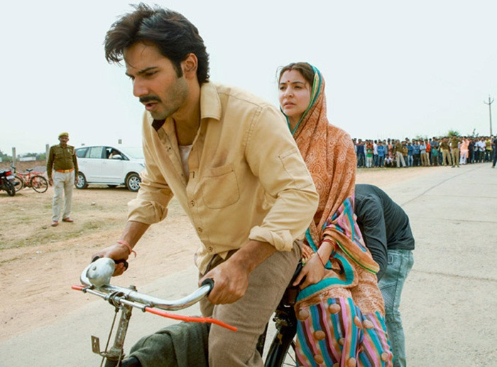 varun dhawan rides bicycle,anushka sharma,sui dhaaga movie stills,sui dhaaga,varun dhawan,entertainment news