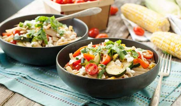 summer veggie pasta,pasta recipe,summer recipe,snacks recipe,kids recipe