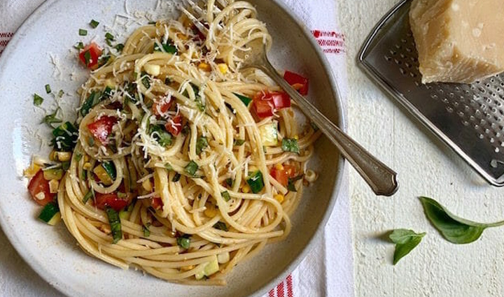 summer veggie pasta,pasta recipe,summer recipe,snacks recipe,kids recipe