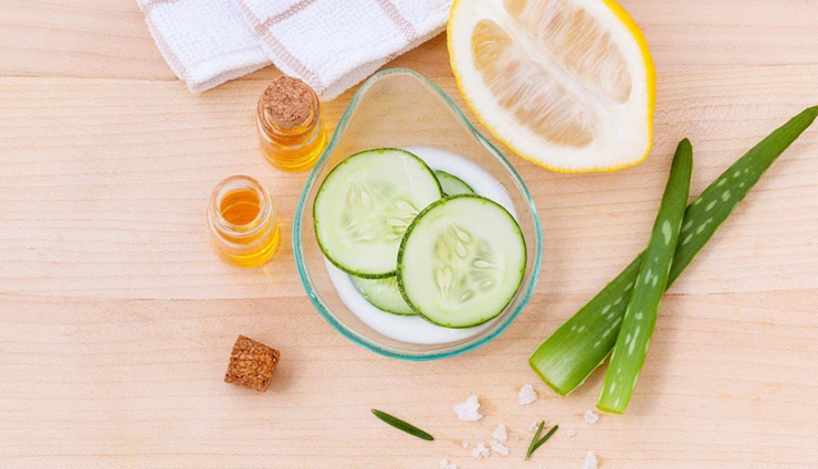 cucumber lemon juice and rosewater,turmeric and curd,honey and papaya mixture,aloe-vera,gram flour mixture,home remedies to get rid of sun tan,sun tan,home remedies,skin care tips,beauty tips,summer tips