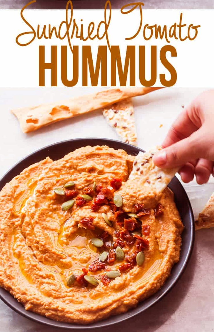 creamy sundried tomato hummus,creamy sundried tomato hummus recipe,dinner recipe,recipe