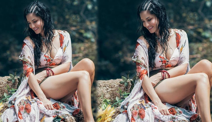 जिम कॉर्बेट के घने जंगलों में सनी लियोन ने अपनी HOTNESS से लगाई आग, देखे वीडियो