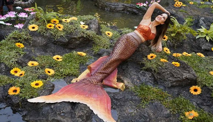 जलपरी बनीं सनी लियोन तो हनी सिंह ने कहा, 'मछली जल की रानी है', फोटो वायरल