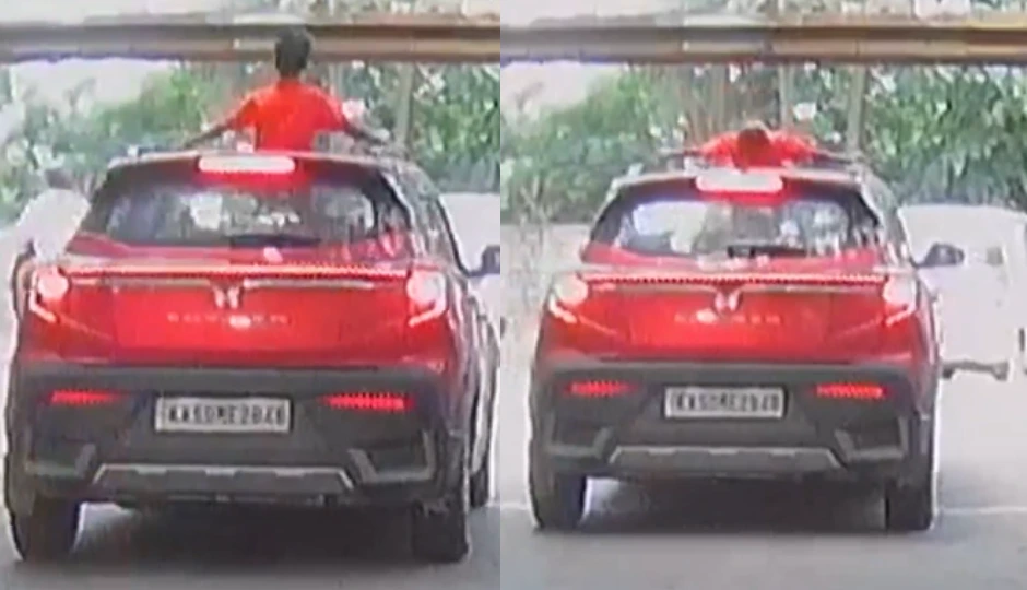वीडियो वायरल: सनरूफ से सिर बाहर निकालना पड़ा भारी, चलती कार में मासूम टकराया लोहे के एंगल से
