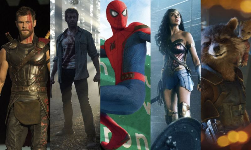 upcoming movies in 2018,superhero movies 2018,black panther,avengers infinity war,deadpool 2,incredibles 2,ant-man and the wasp,teen titans go to the movies,venom,x-men dark phoenix,spider-man,aquaman