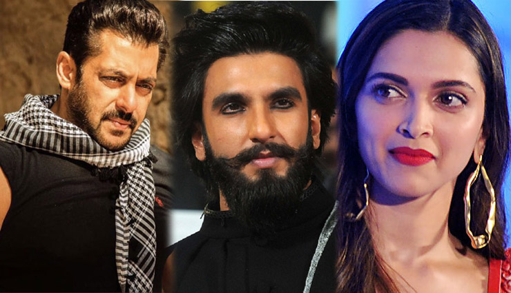 बॉक्स ऑफिस के ताजा सरताज : सलमान, रणवीर और दीपिका 