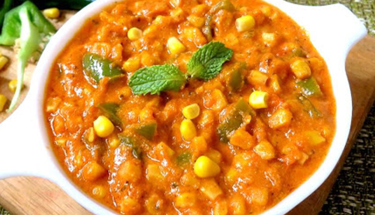 sweet corn masala curry,sweet corn masala curry recipe,recipe,corn recipe