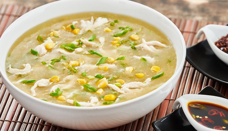 sweet corn soup,soup recipe,sweet corn recipe,snacks recipe,winter recipe