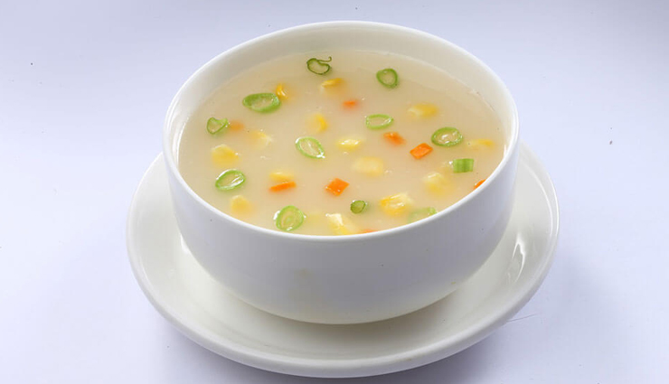 sweet corn soup,soup recipe,sweet corn recipe,snacks recipe,winter recipe