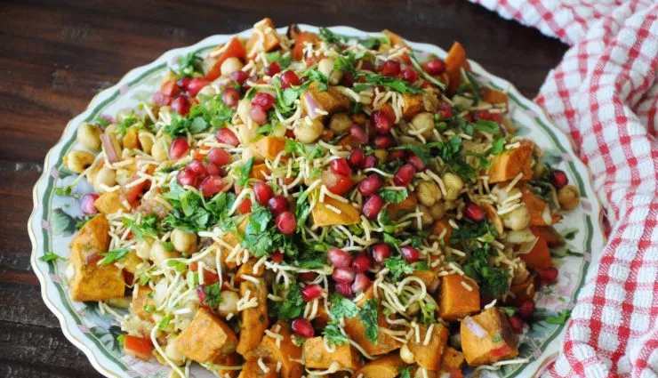 sweet potatoes chaat,sweet potatoes recipe,chaat recipes,hunger struck,easy recipes,food