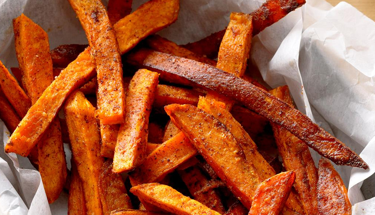baked sweet potato fries,tea time snacks,potato fries,hunger struck,food