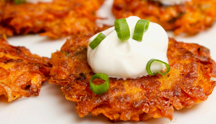 Recipe- Healthy To Eat Baked Sweet Potato Latkes