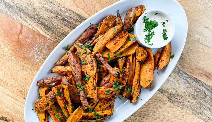 baked sweet potato fries,tea time snacks,potato fries,hunger struck,food