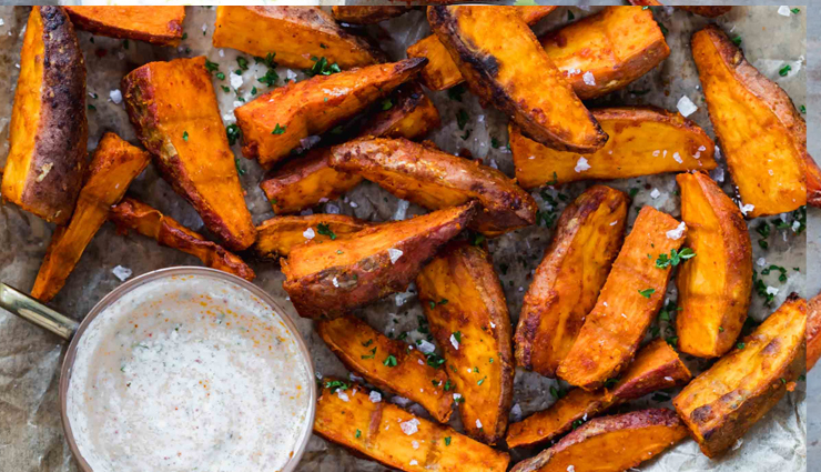 chilli lime sweet potato wedges recipe,sweet potato recipes,sweet potato benefits,easy recipes,hunger struck,food