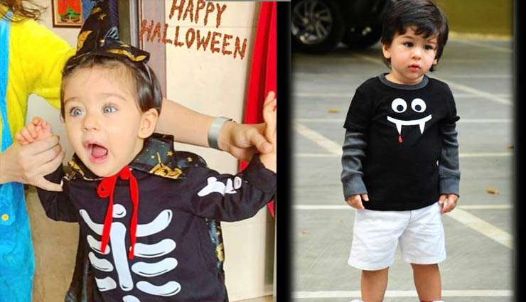 हैलोवीन पार्टी में कुछ इस अंदाज़ में दिखे तैमूर, देखे तस्वीरे