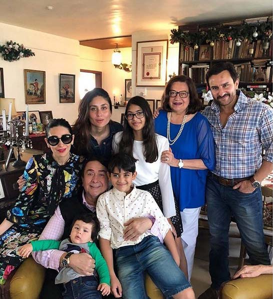 bollywood,taimur ali khan,saif ali khan,Kareena Kapoor Khan,ranbir kapoor,bollywood party photo,christmas celebration,entertainment,gossips