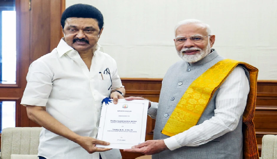 स्टालिन ने पीएम मोदी को लिखा पत्र, कहा – अमेरिकी टैरिफ से तमिलनाडु की अर्थव्यवस्था और रोजगार पर गंभीर खतरा