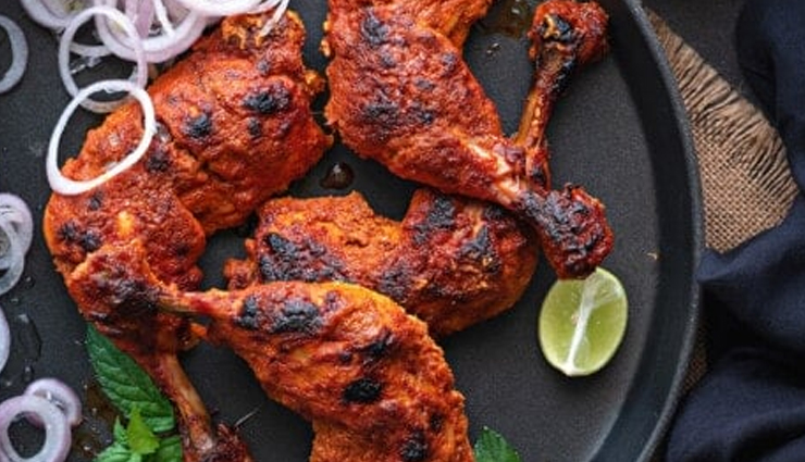tandoori chicken recipe,indian cuisine,tandoori marinade,homemade tandoori chicken,oven-baked tandoori chicken,juicy chicken recipe,masala-yogurt marinade
