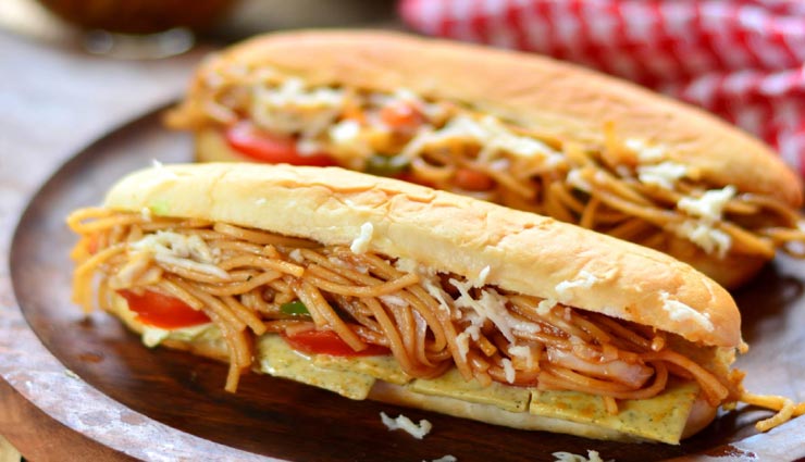 tangy noodle sandwich recipe,recipe,recipe in hindi,special recipe