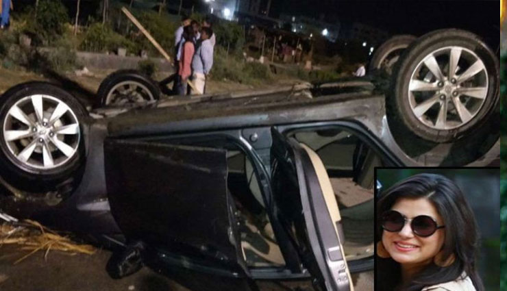 नोएडा : तेज रफ्तार वर्ना कार नाले में गिरी, हादसे में युवती की मौत