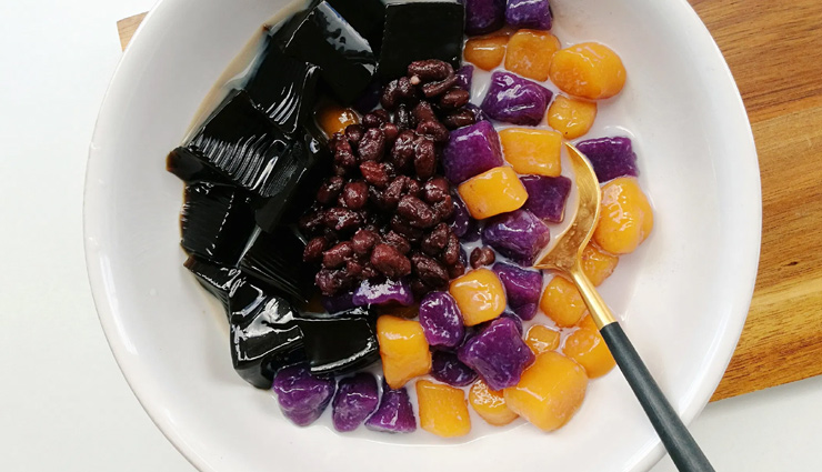 taro balls,taiwanese special taro balls,summer recipe