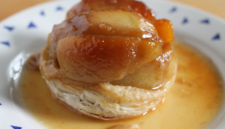 quince tarte tatin with lemon meringue,quince tarte tatin with lemon meringue recipe,recipe,dessert recipe