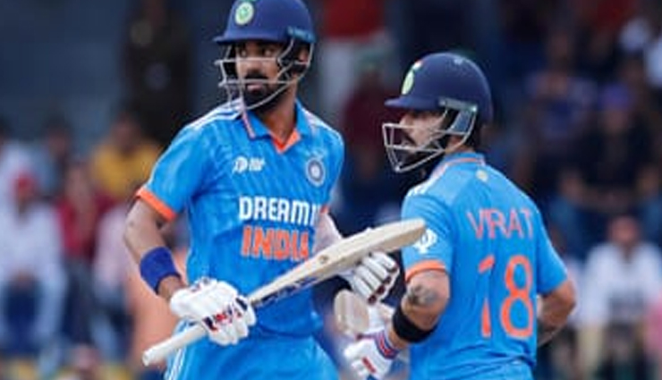 भारत ने पाक को दिया 357 रन का लक्ष्य, राहुल-विराट का शतक