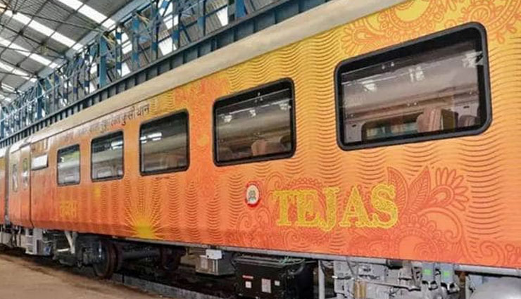 दिल्ली से लखनऊ के बीच 200 किमी प्रति घंटे की रफ़्तार से दौड़ेगी देश की पहली प्राइवेट ट्रेन 'तेजस' 